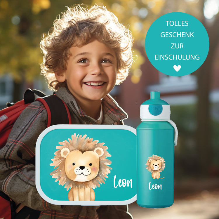 Mepal Brotdose & Trinkflasche Jungle Tiere