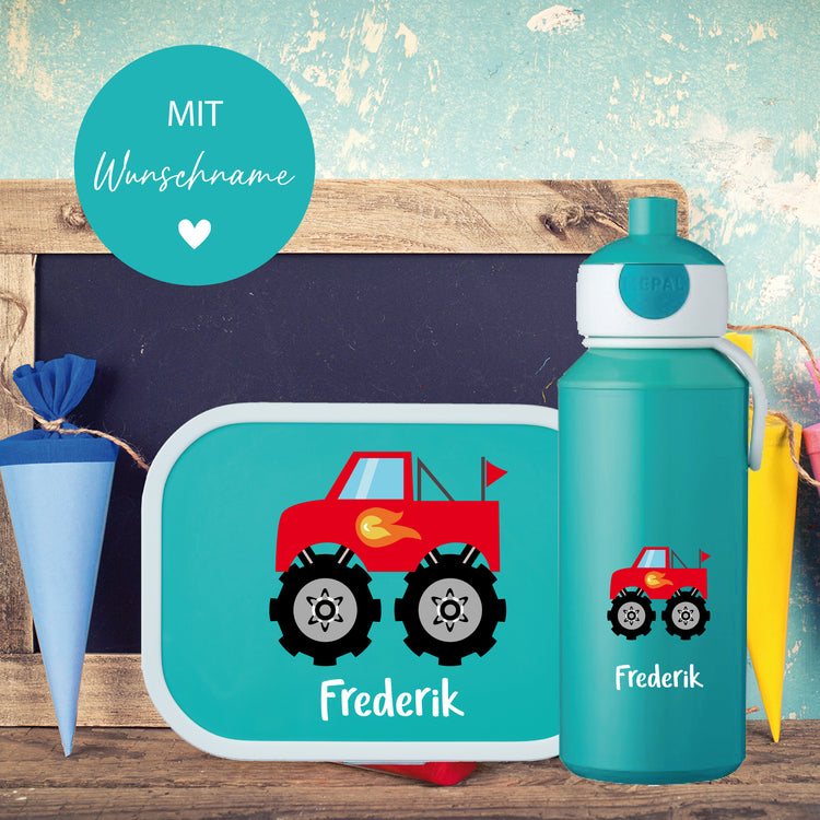 Mepal Brotdose & Trinkflasche Fahrzeuge