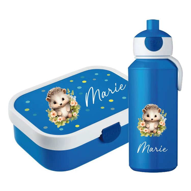 Mepal Brotdose & Trinkflasche Tiere mit Punkten