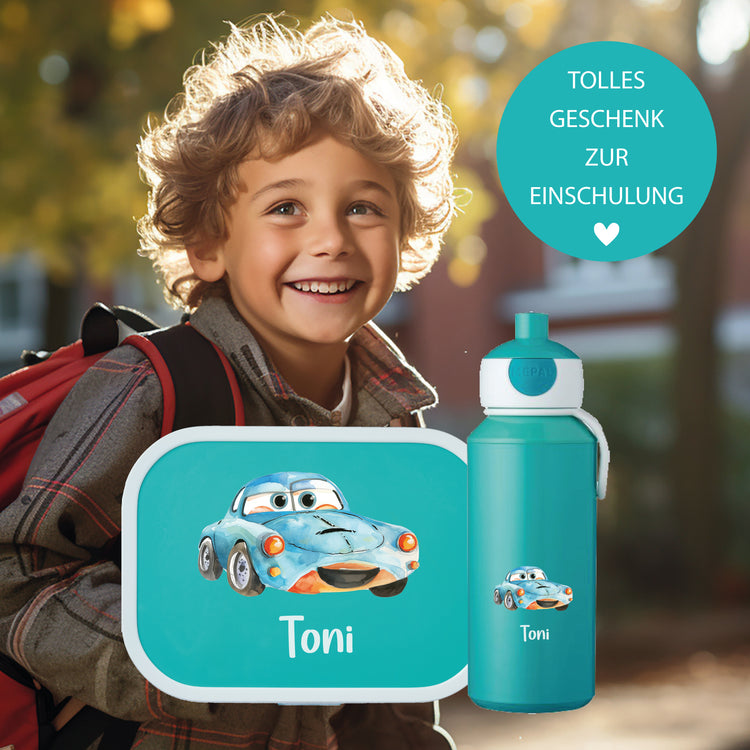 Mepal Brotdose & Trinkflasche Fahrzeuge