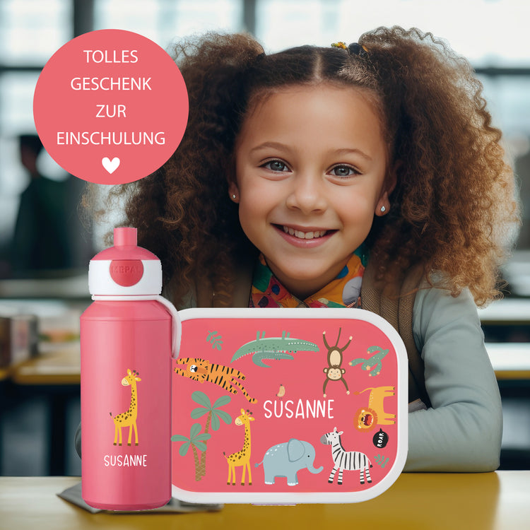 Mepal Brotdose & Trinkflasche Safari