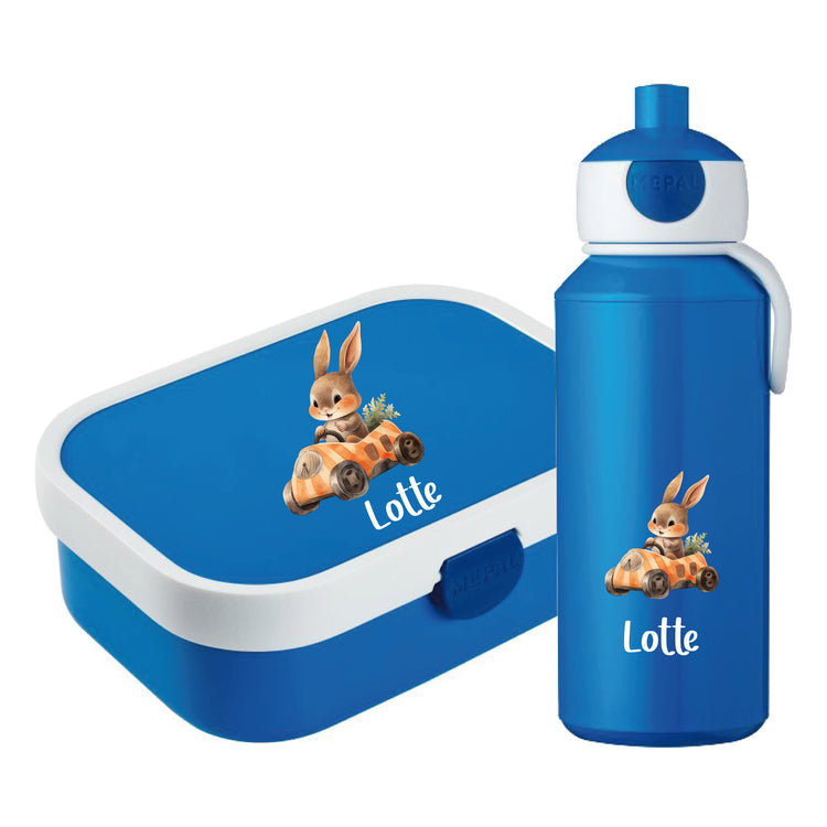 Mepal Brotdose & Trinkflasche Tierauto
