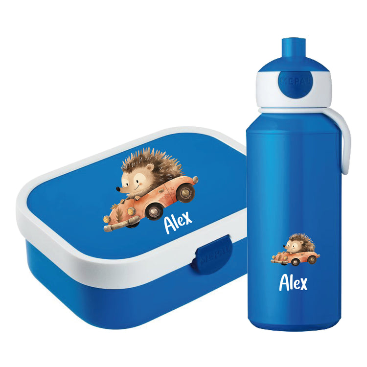 Mepal Brotdose & Trinkflasche Tierauto