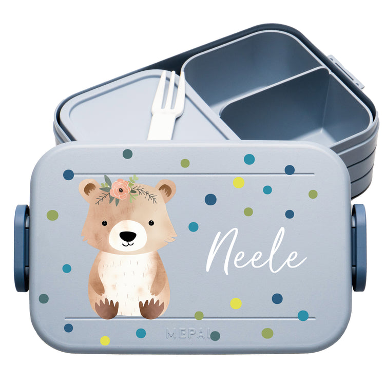 Mepal Lunchbox Midi Tiere mit Punkten