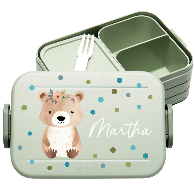 Mepal Lunchbox Midi Tiere mit Punkten