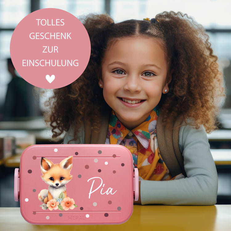 Mepal Lunchbox Midi Tiere mit Punkten