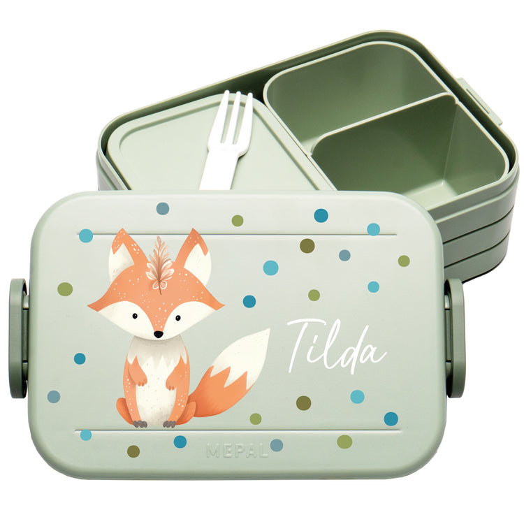 Mepal Lunchbox Midi Tiere mit Punkten