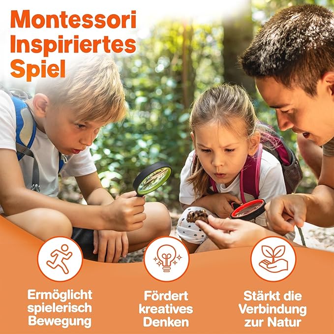 50x Entdeckerkarten für Kinder - Suchspiel zum Natur entdecken