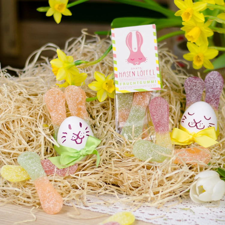 Naschbeutel Saure Hasenlöffel Fruchtgummi Ostern