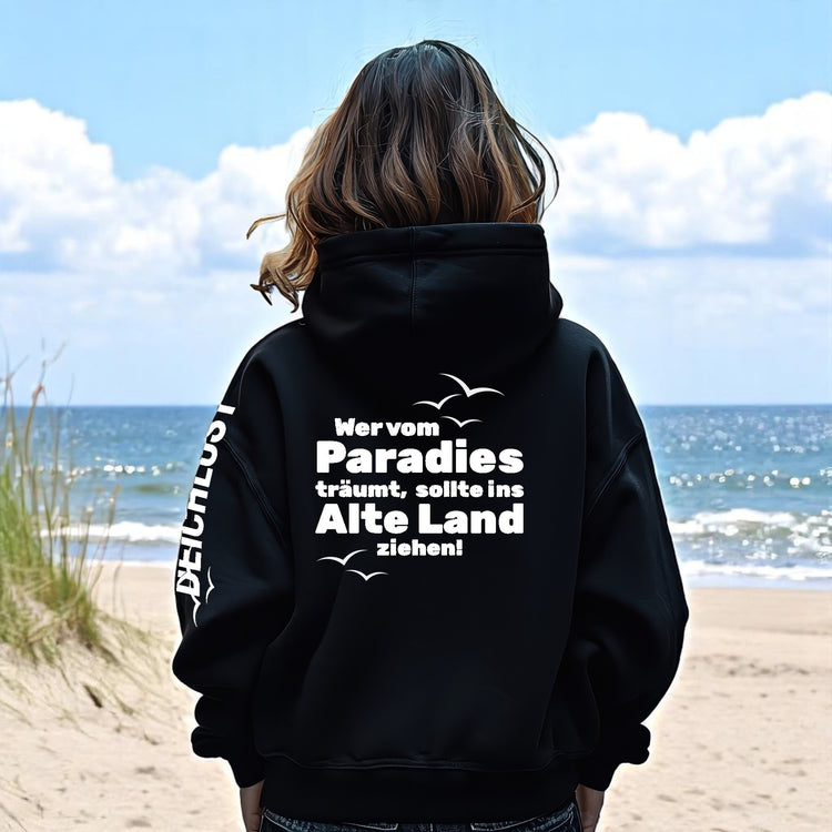 Damen Hoodie schwarz - Deichlust