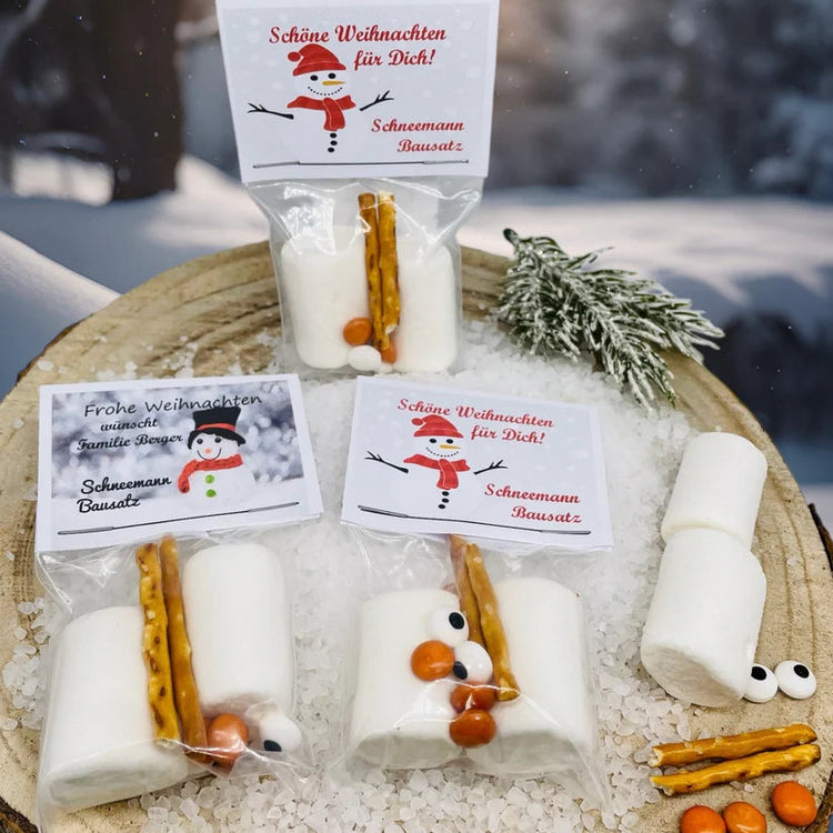 Zauberbeutel - Essbarer Schneemann-Bausatz