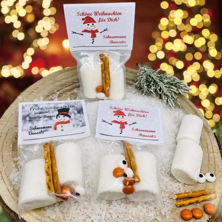 Zauberbeutel - Essbarer Schneemann-Bausatz