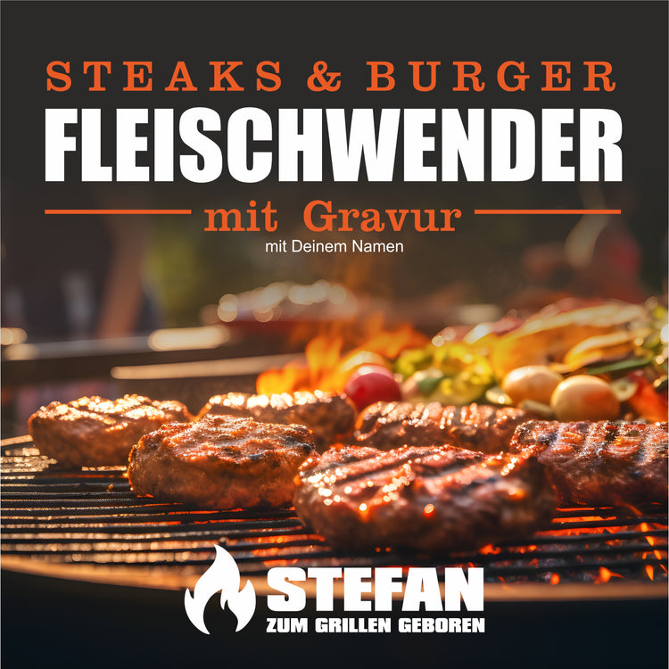Grillmachete mit Edelstahlklinge NAMEN zum grillen geboren