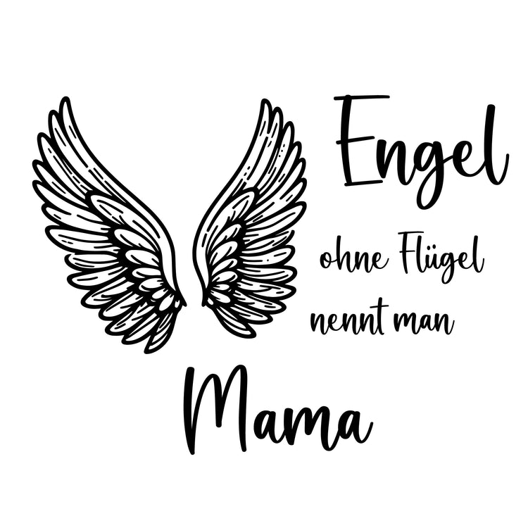 Schieferherz - Engel ohne Flügel nennt man Mama