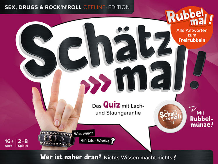 Schätz mal! Sex, Drugs & Rock’n’Roll Offline-Edition - Quiz für Lach- und Staungarantie