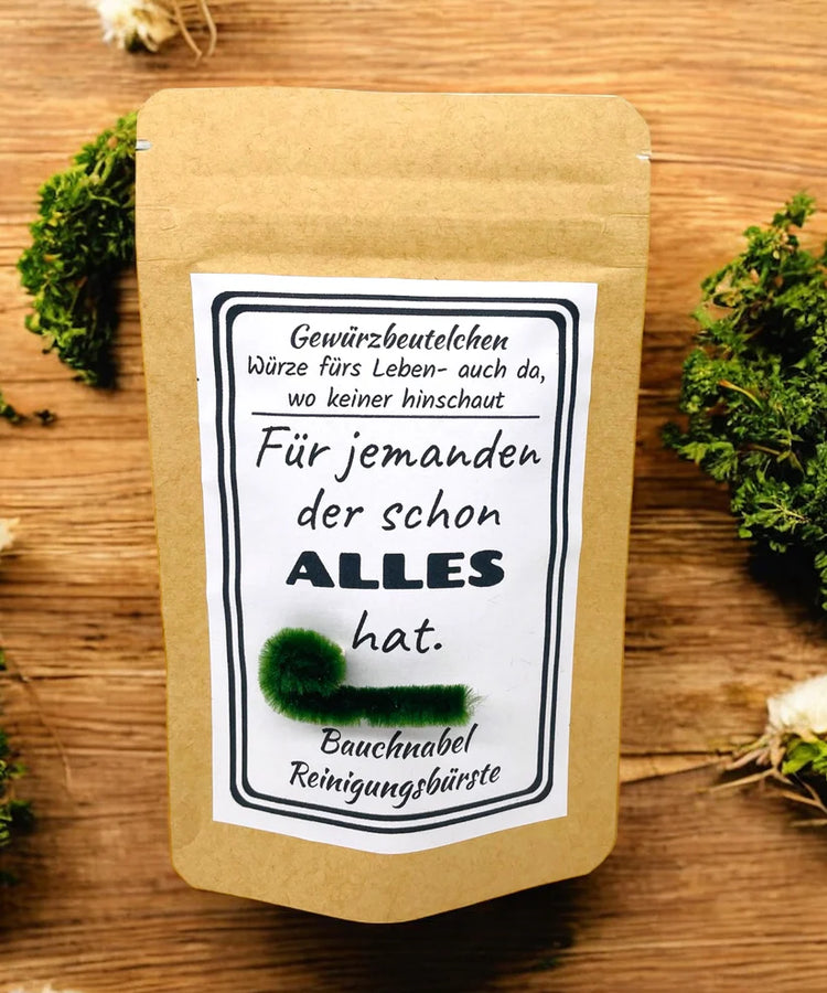 3-er Set - Für jemanden der schon Alles hat - Bauchnabel Reinigungsbürste - Spaßgeschenk