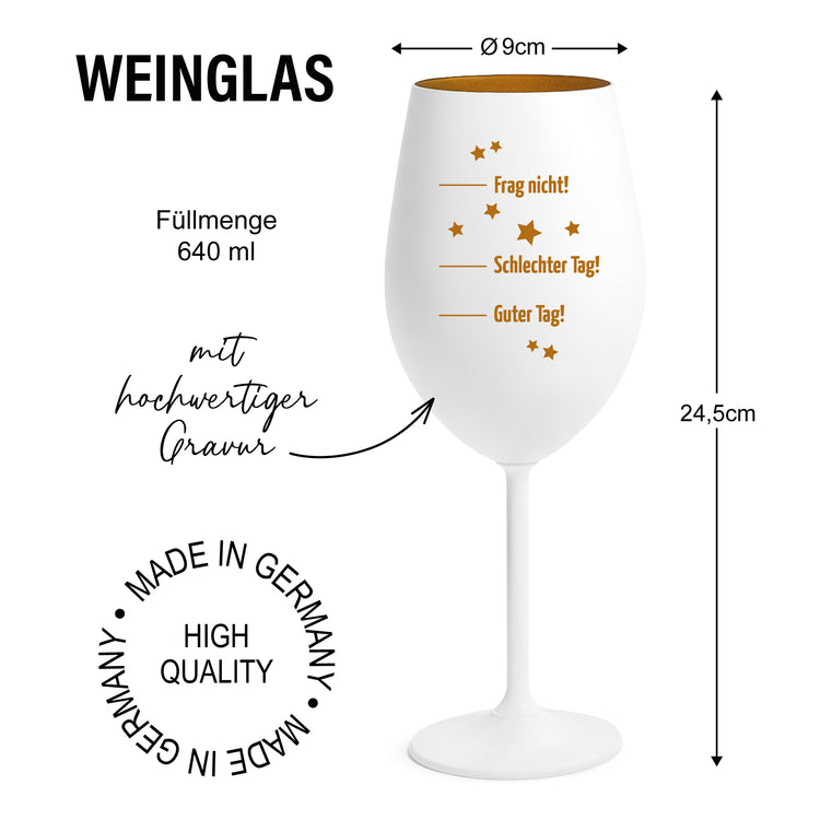 Farbiges Weinglas - Stimmungsglas