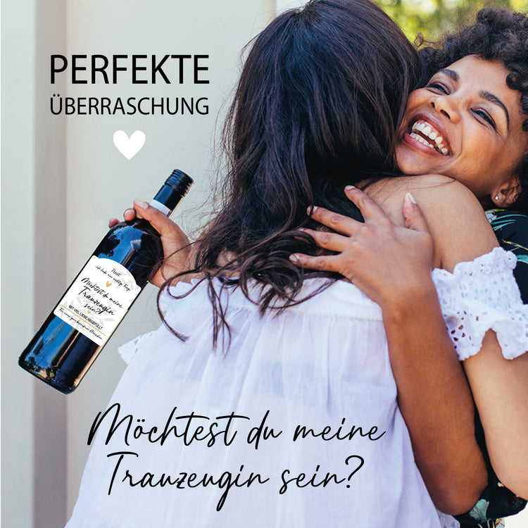 Weinetikett Trauzeuge/Trauzeugin