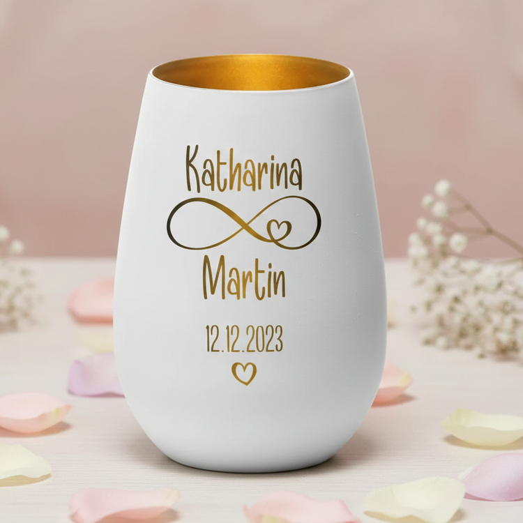 Windlicht Hochzeit Unendlichkeitszeichen