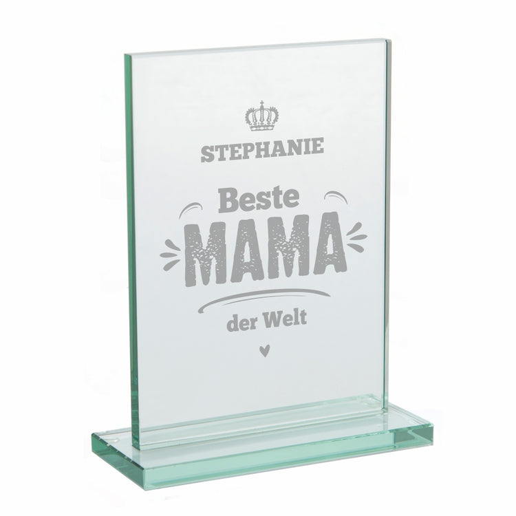 Glaspokal Beste Mama der Welt - personalisiert