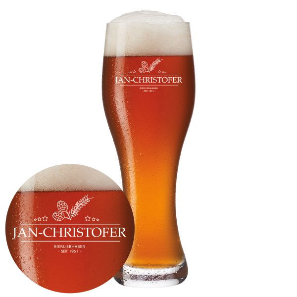 Personalisierbares Leonardo Weizenbierglas