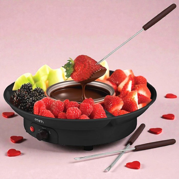 Elektrisches Fondue Set - Schokoladen Fondue - Käse Fondue