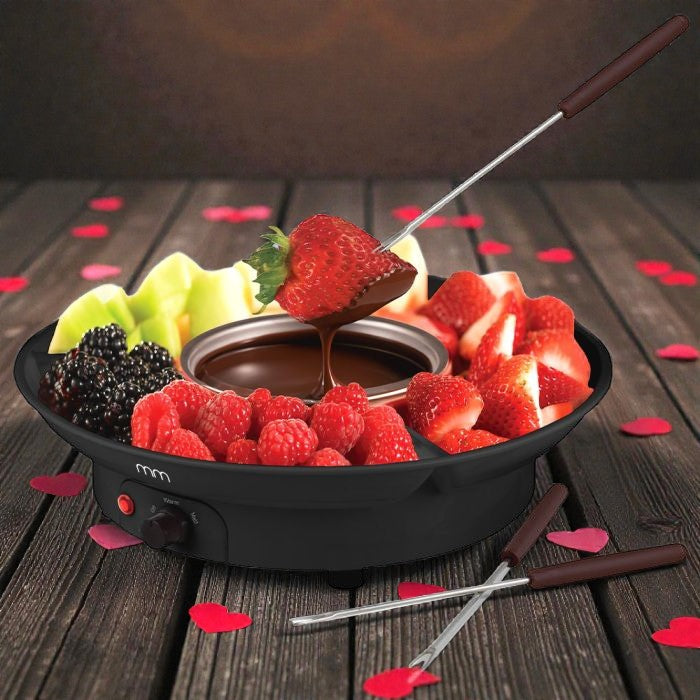 Elektrisches Fondue Set - Schokoladen Fondue - Käse Fondue