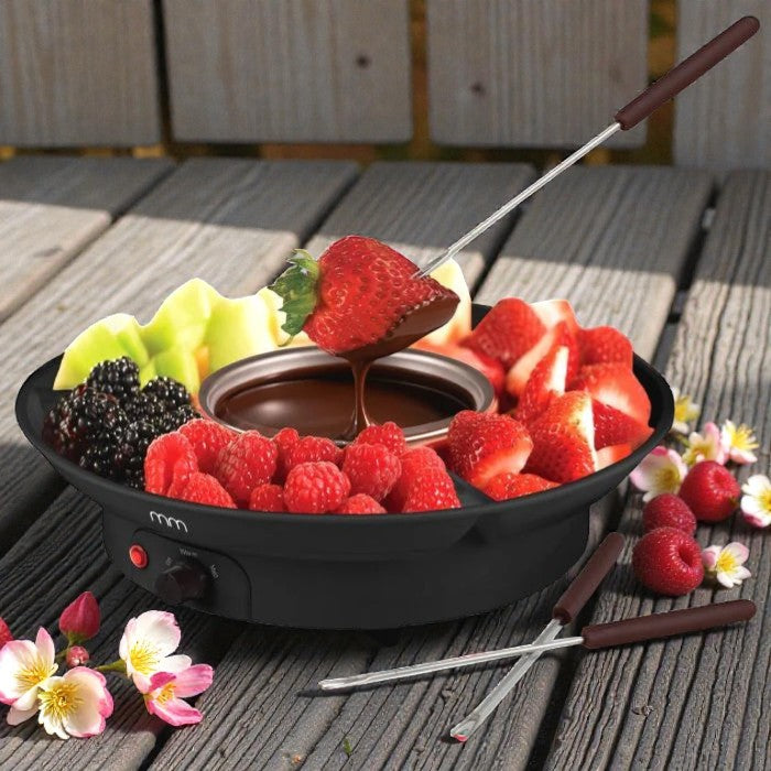 Elektrisches Fondue Set - Schokoladen Fondue - Käse Fondue