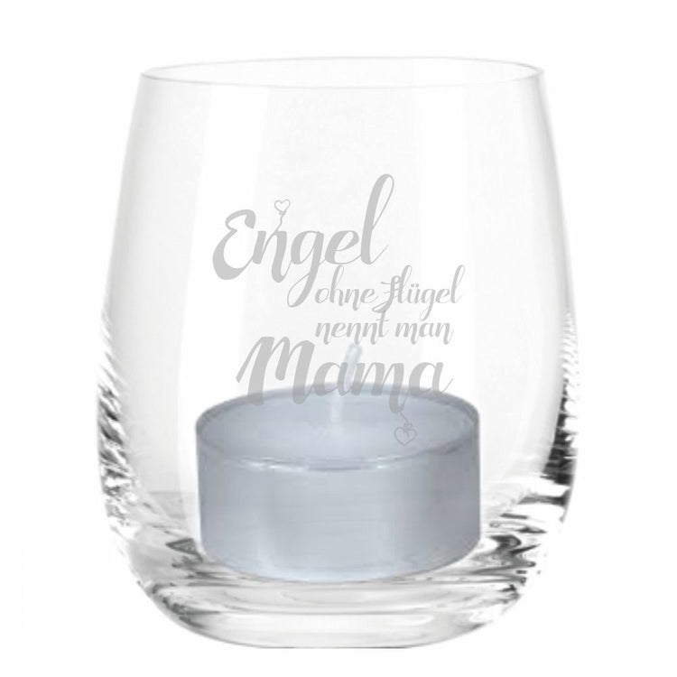 Windlicht Engel ohne Flügel nennt man Mama