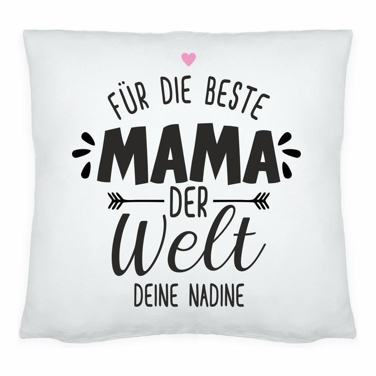 Personalisiertes Kissen Für die beste Mama der Welt
