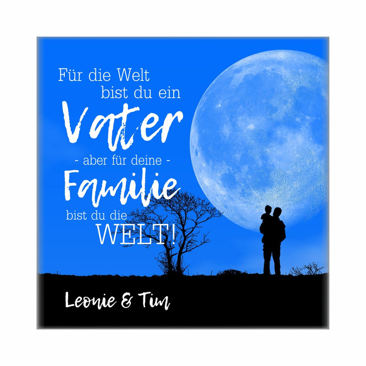 Personalisierte Leinwand Vater
