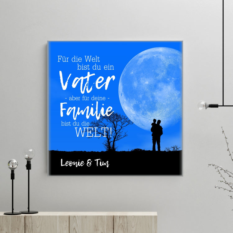 Personalisierte Leinwand Vater