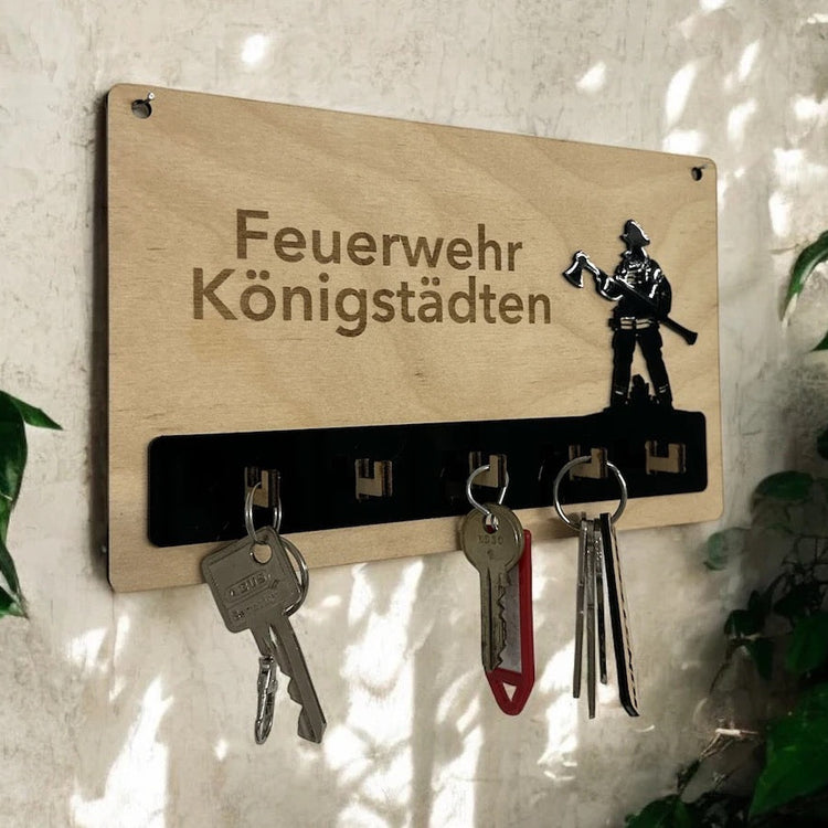 Feuerwehr-Schlüsselbrett - personalisiert