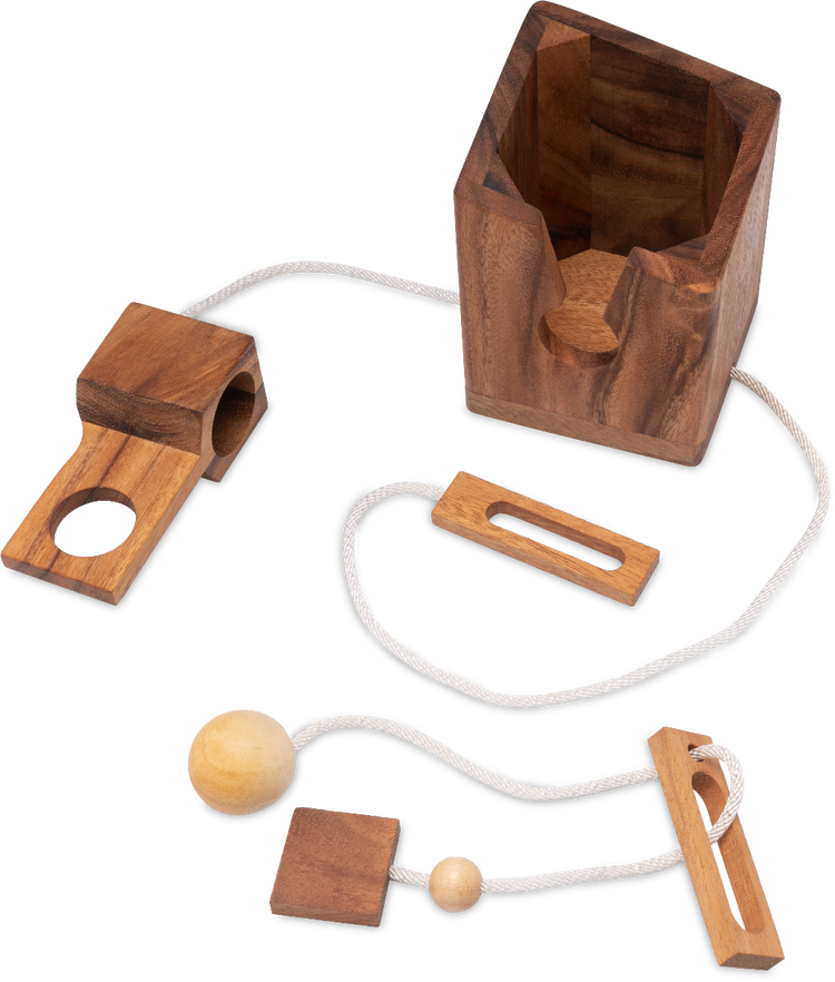 Edelholz Flaschenpuzzle - Geschenkverpackung für Flaschen