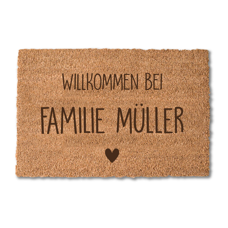 Kokos-Fußmatte WILLKOMMEN