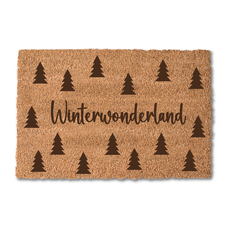 Kokos-Fußmatte  Winterwonderland