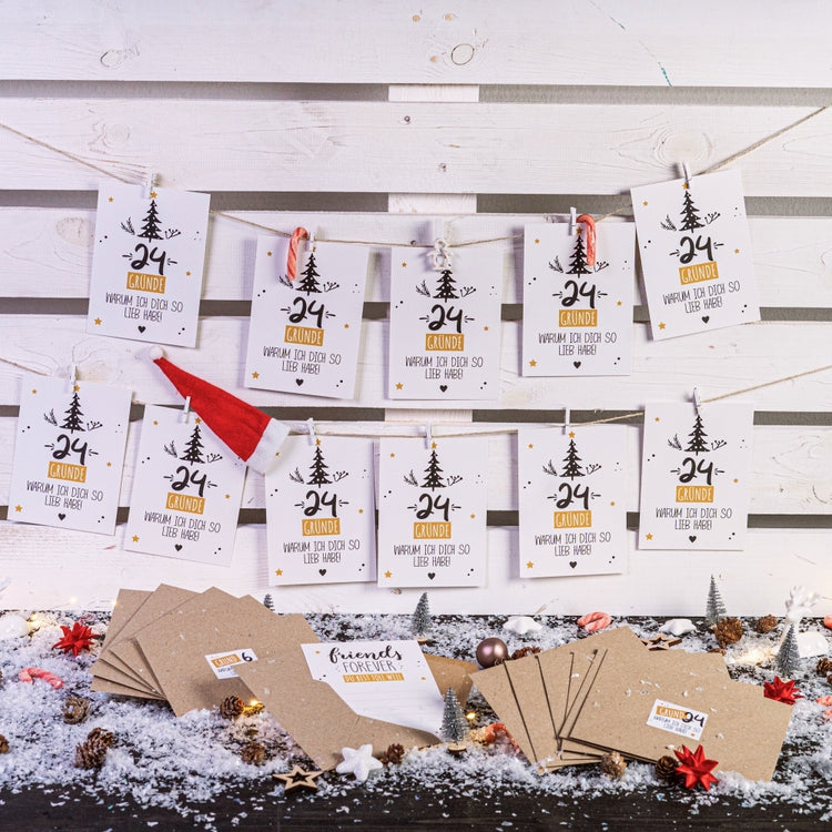 Adventskalender Freunde Edition (zum selber beschriften)
