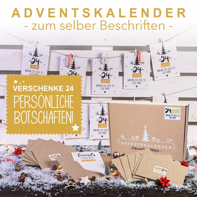 Adventskalender Freunde Edition (zum selber beschriften)