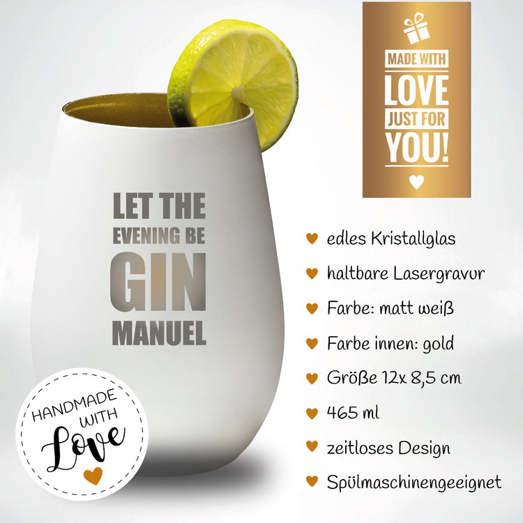 Ginglas - let the evening beGIN mit Wunschname