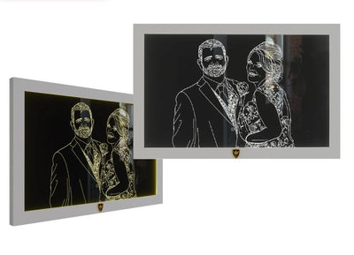 LED-Wandbild in Premium Qualität - Hochzeitserinnerungen