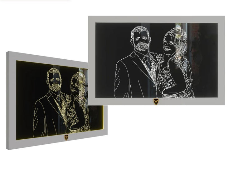 LED-Wandbild in Premium Qualität - Hochzeitserinnerungen