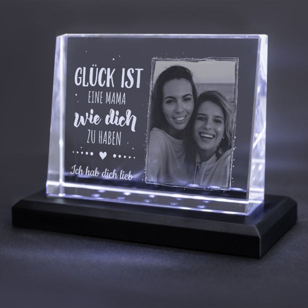 Glasfoto Mama selbst gestalten