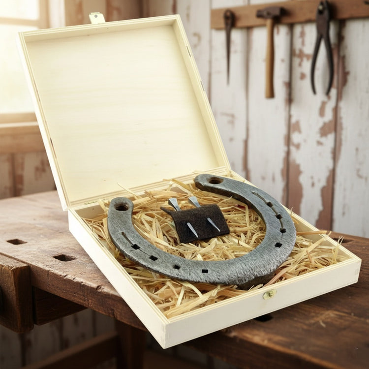 Glückshufeisen mit Gravur