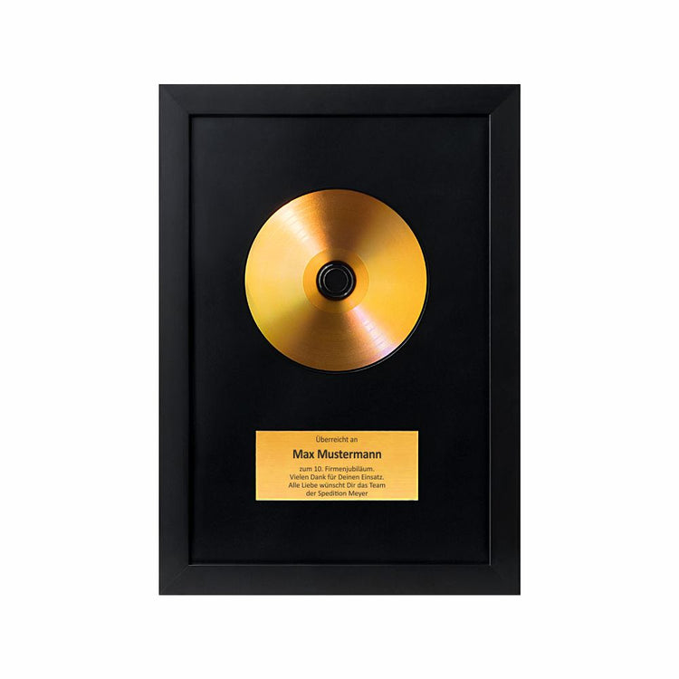 Personalisiertes Bild Goldene Schallplatte