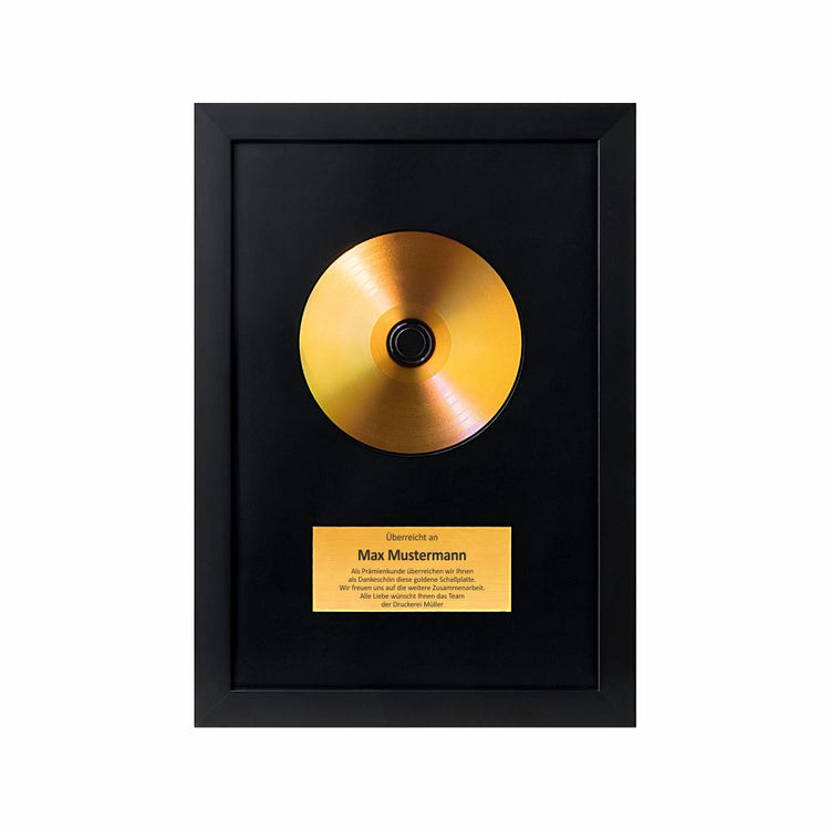 Personalisiertes Bild Goldene Schallplatte