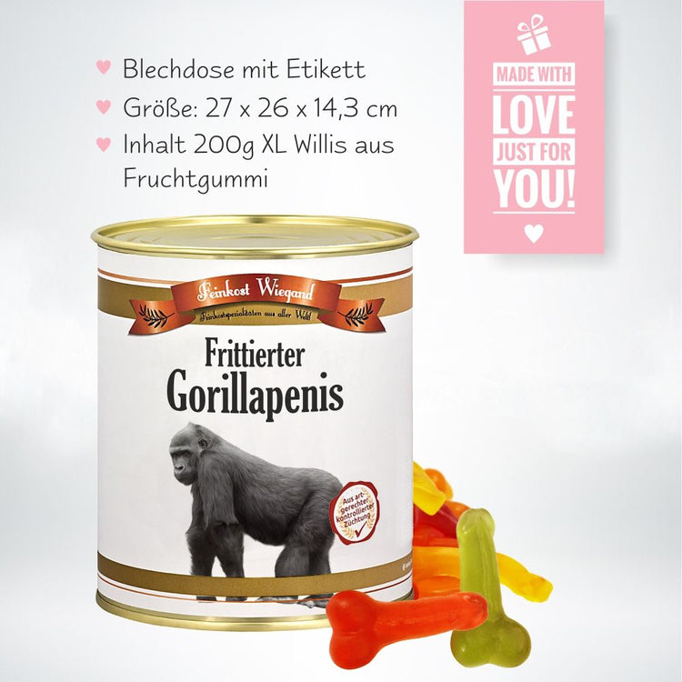 Frittierter Gorillapenis