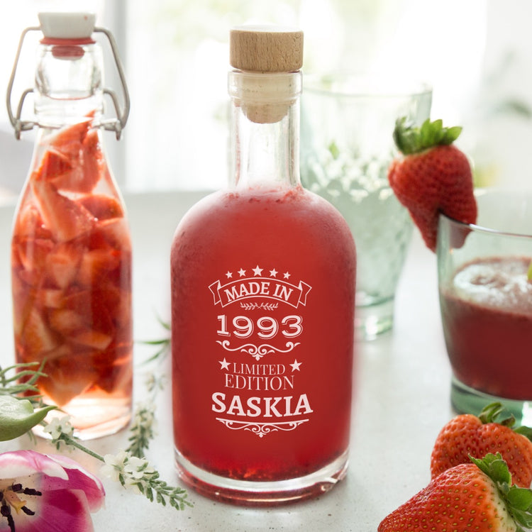 Flasche mit Gravur
