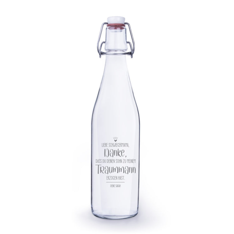 Flasche mit Gravur