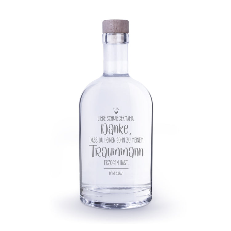 Flasche mit Gravur