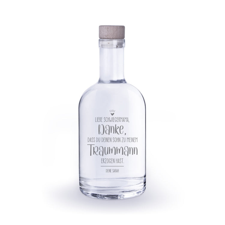 Flasche mit Gravur